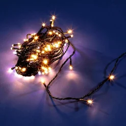 Luces De Navidad>DecoWoerner Cadena Portacables LED Para Interiores, 24 M Sin Cable De Alimentación, Verde