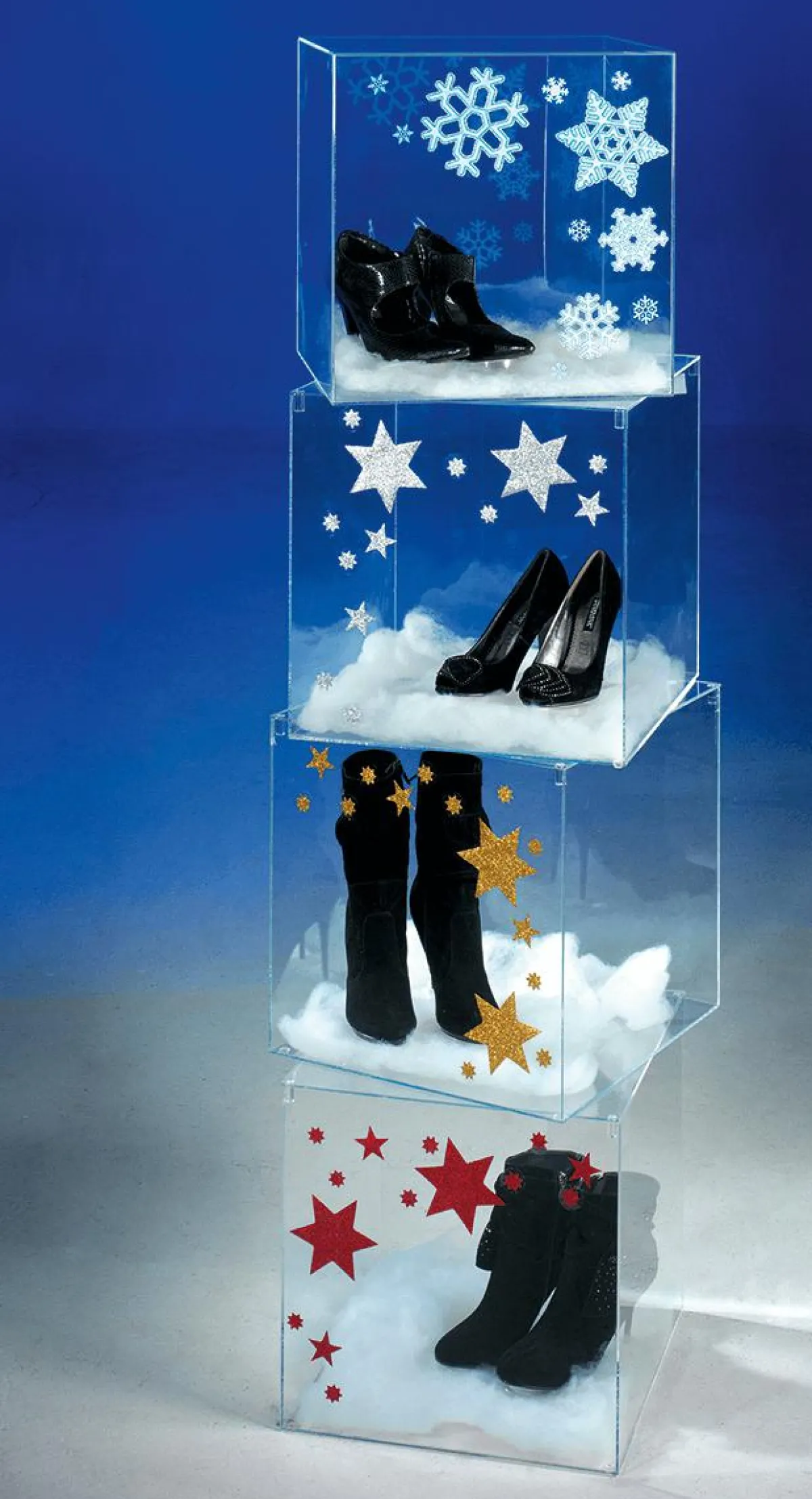 Expositores Para Tiendas>DecoWoerner Caja Cúbica Con Tapa 40 X 40 Cm transparente
