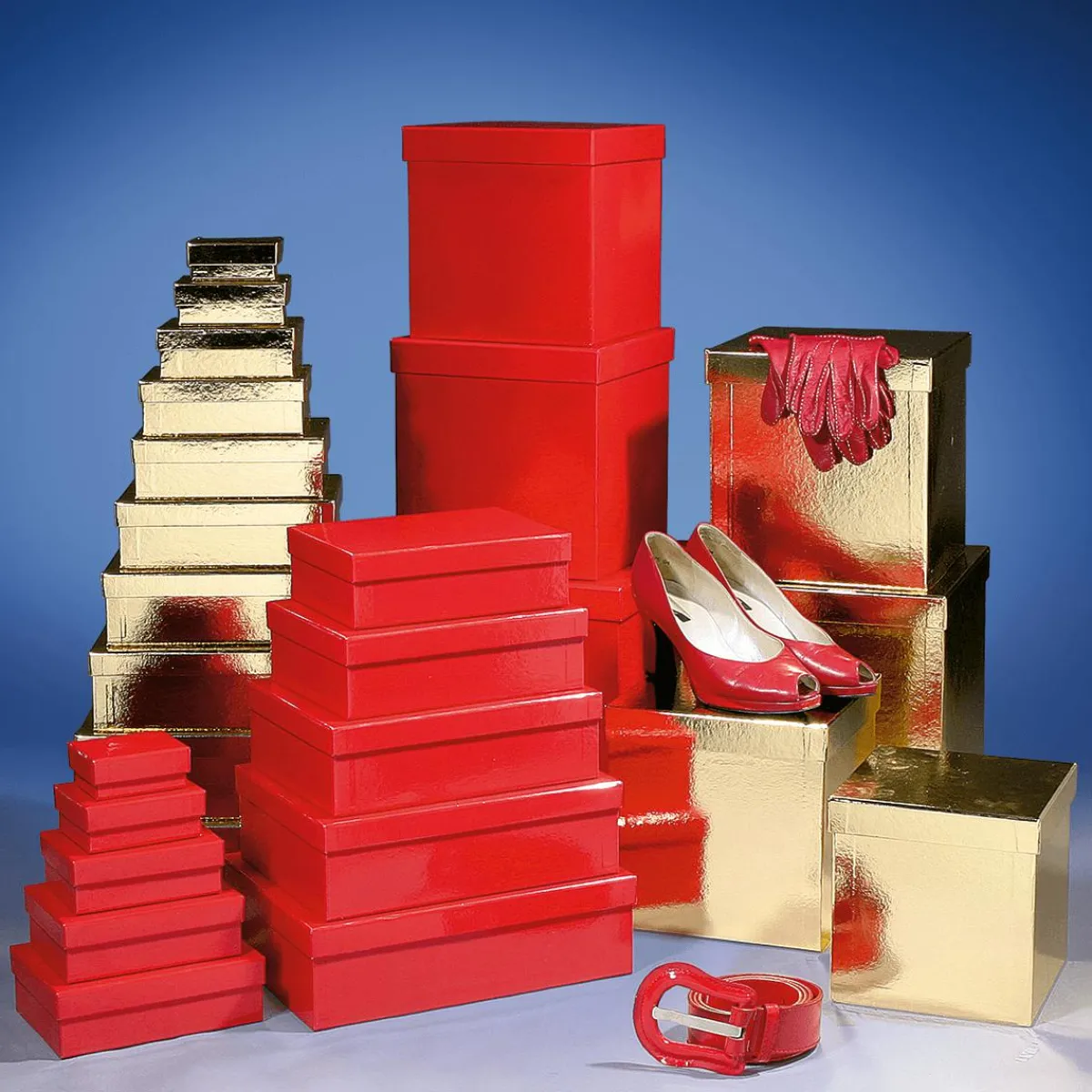 Cajas De Regalo>DecoWoerner Cajas De Cartón De Regalo, Color , 10 Pz. rojo