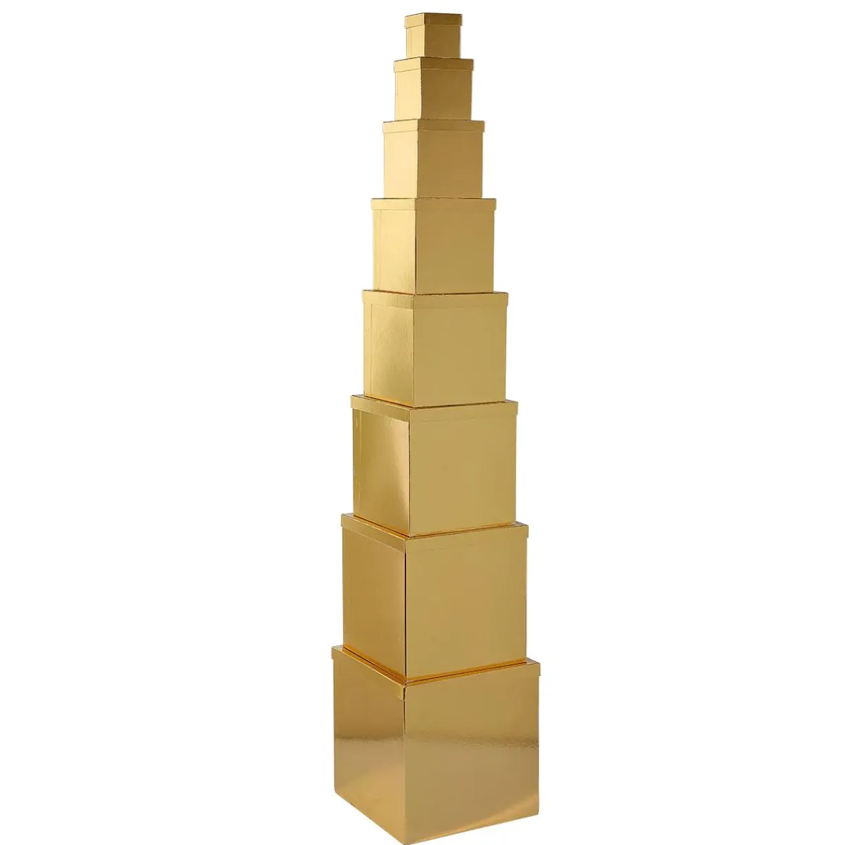Cajas De Regalo>DecoWoerner Cajas De Cartón De Regalo Majestic Metallic, , 8 Piezas oro