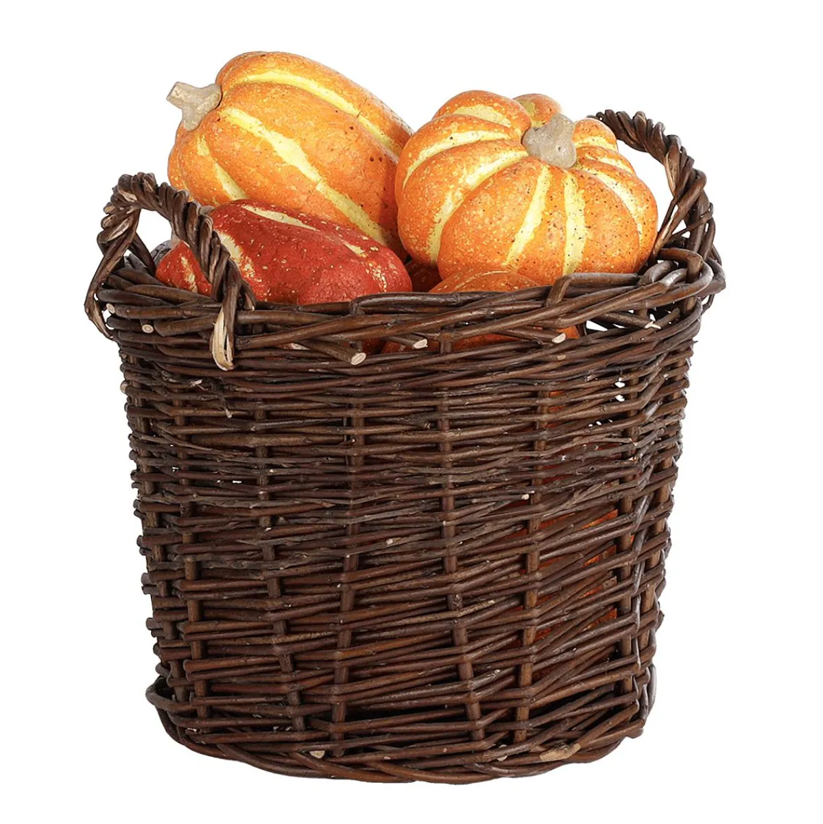 Decoración De Otoño|Verduras Y Hierbas>DecoWoerner Calabazas De Adorno Decorativas, 11-14 Cm, 4 Piezas naranja