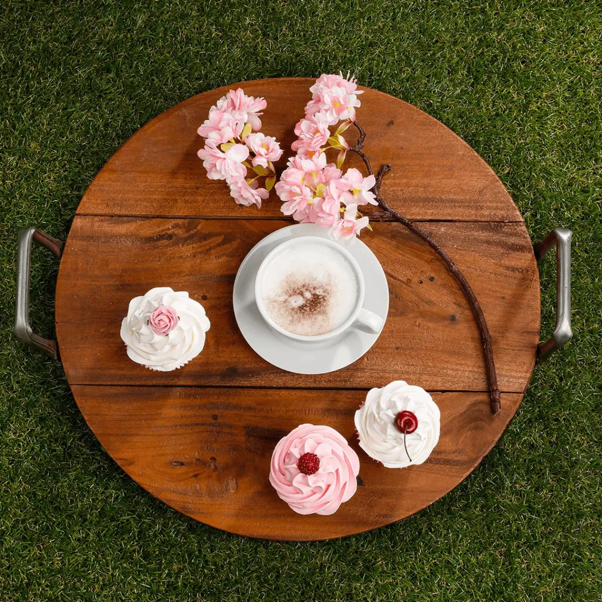 Bebidas>DecoWoerner Capuchino Alimento De Imitación 20 Cm Ø blanco