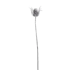 Decoración De Invierno|Ramas Y Ramitas>DecoWoerner Cardo De Rama Artístico Nevado, 74 Cm blanco