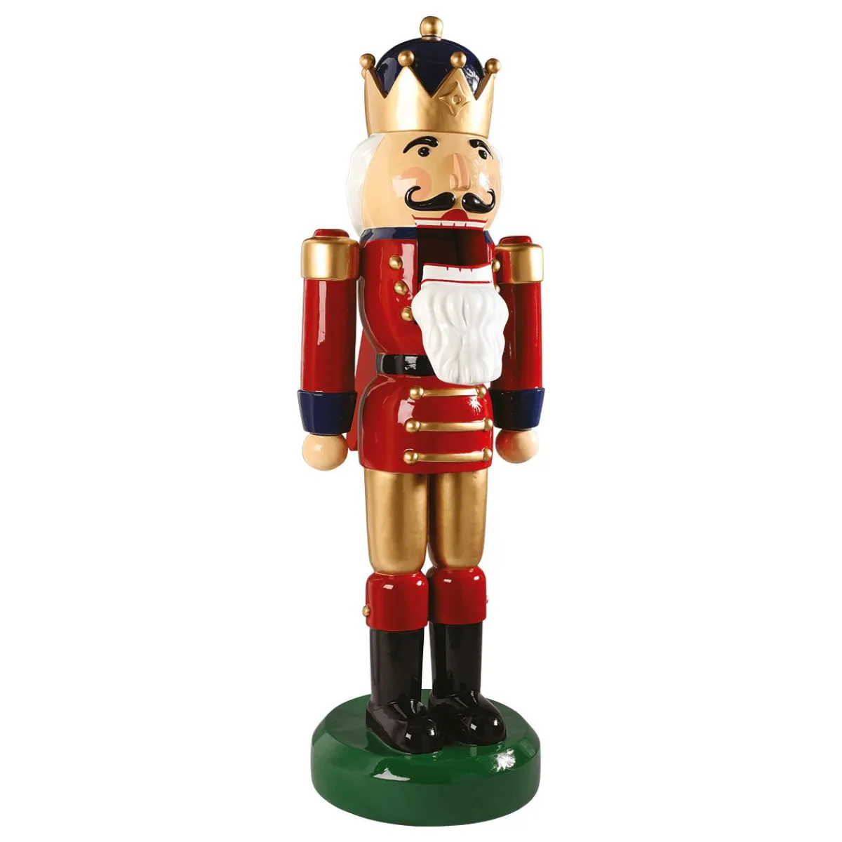 Decoración Navideña Xxl|Figuras De Navidad>DecoWoerner Cascanueces "Rey", 185 Cm rojo