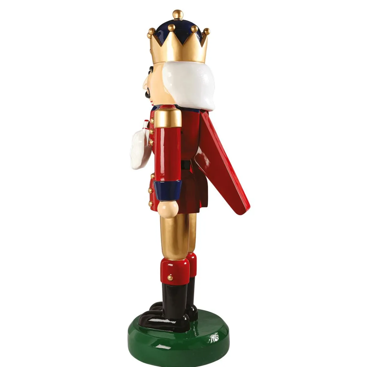 Decoración Navideña Xxl|Figuras De Navidad>DecoWoerner Cascanueces "Rey", 185 Cm rojo