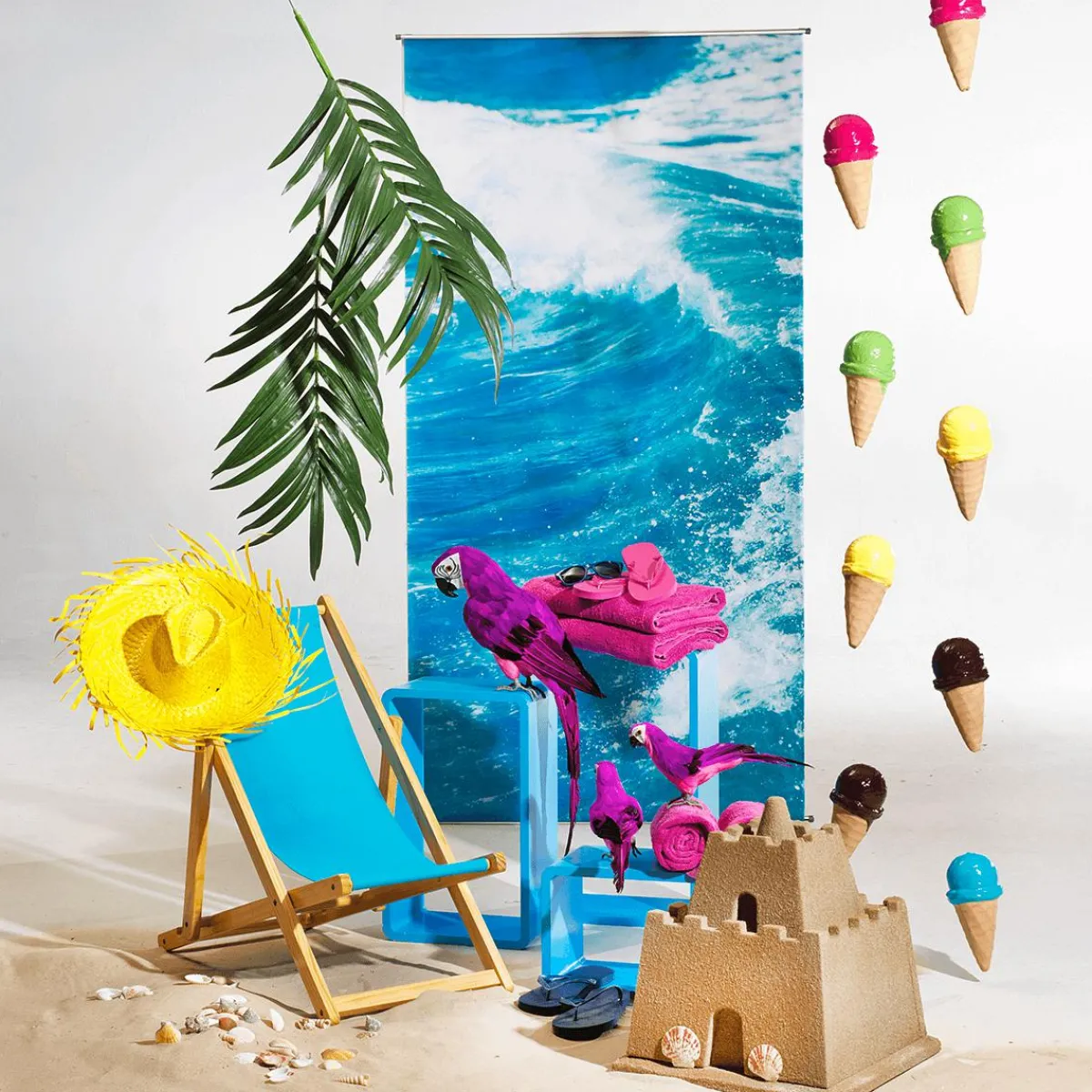 Decoración De Verano>DecoWoerner Castillo De Arena Decorativo Altura 40 Cm marrón