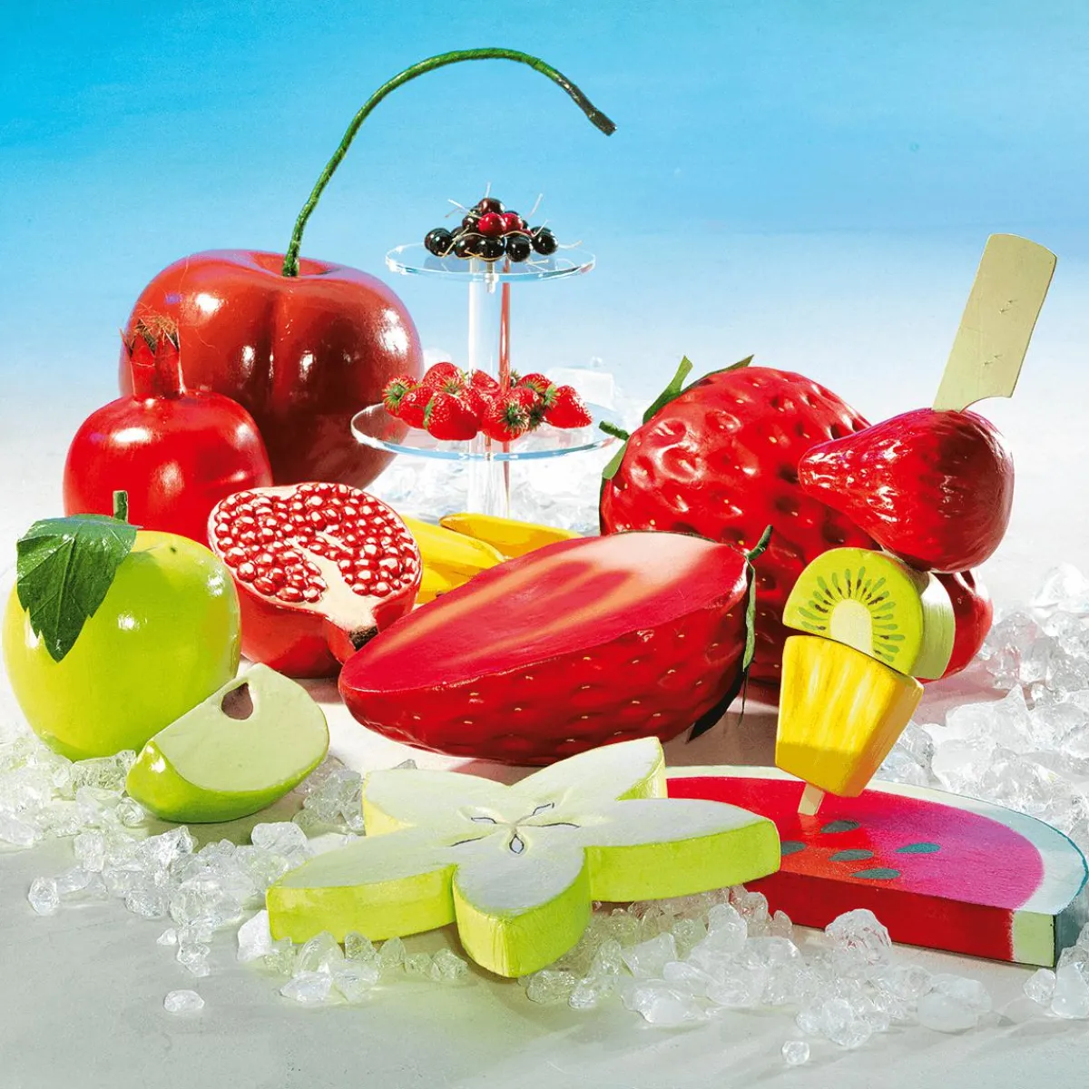 Decoración Temática|Decoración De Verano>DecoWoerner Cereza XXL Alimento De Imitación 30 Cm rojo
