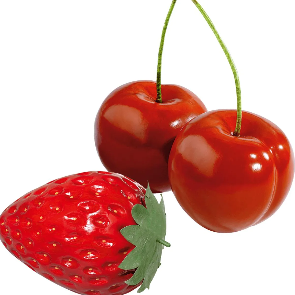 Decoración Temática|Decoración De Verano>DecoWoerner Cereza XXL Alimento De Imitación 30 Cm rojo
