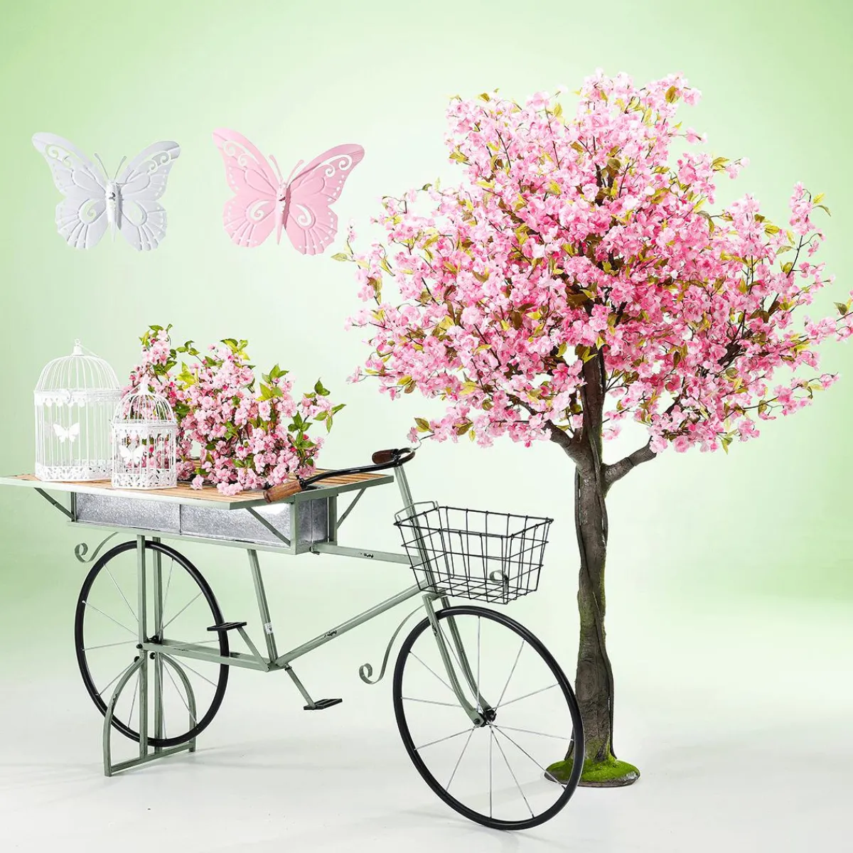 Decoración De Primavera|Árboles Artificiales>DecoWoerner Cerezo Artificial En Flor, 220 Cm, rosa