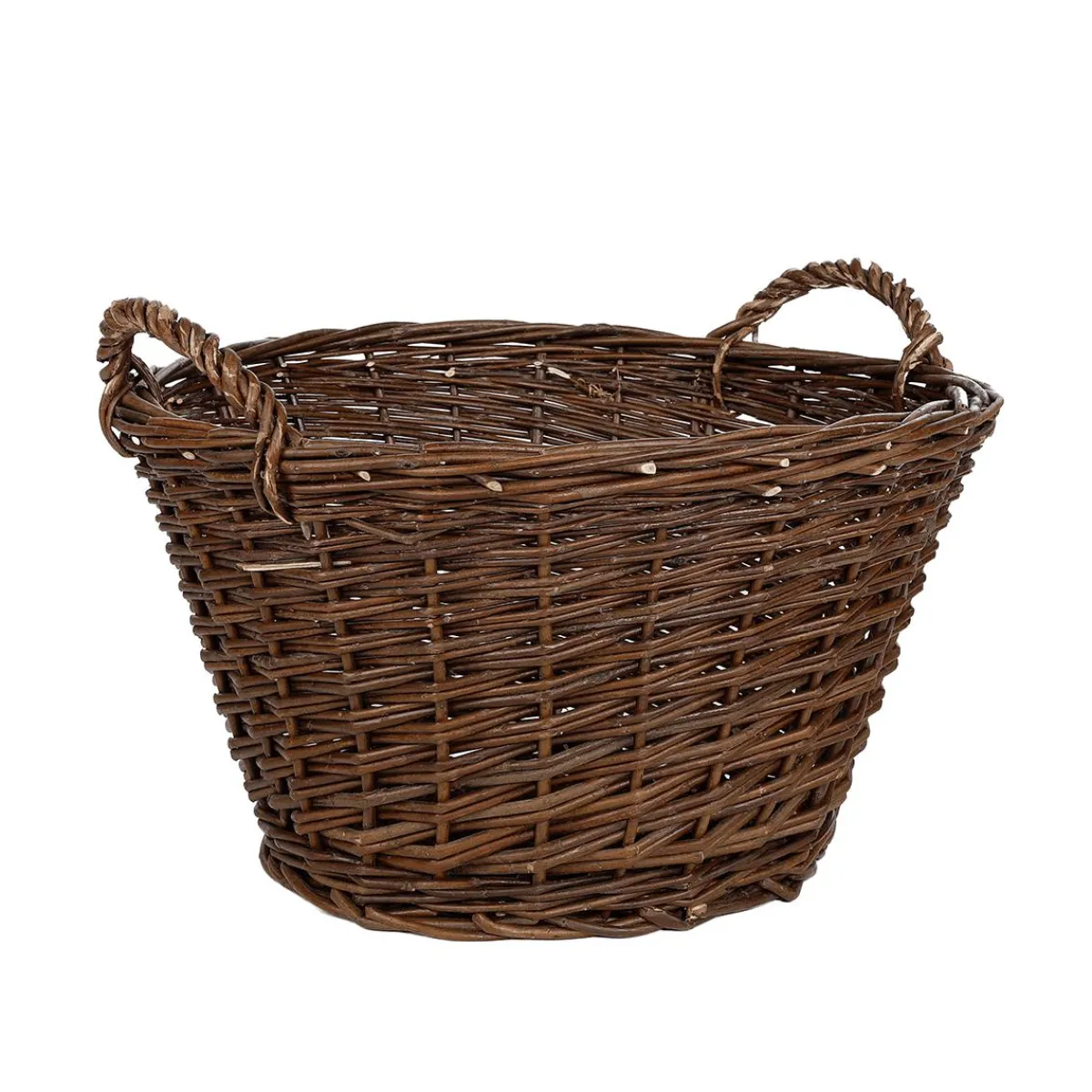 Decoración De Otoño|Macetas Y Artículos De Decoración>DecoWoerner Cesta De Mimbre Ø 43 Cm marrón