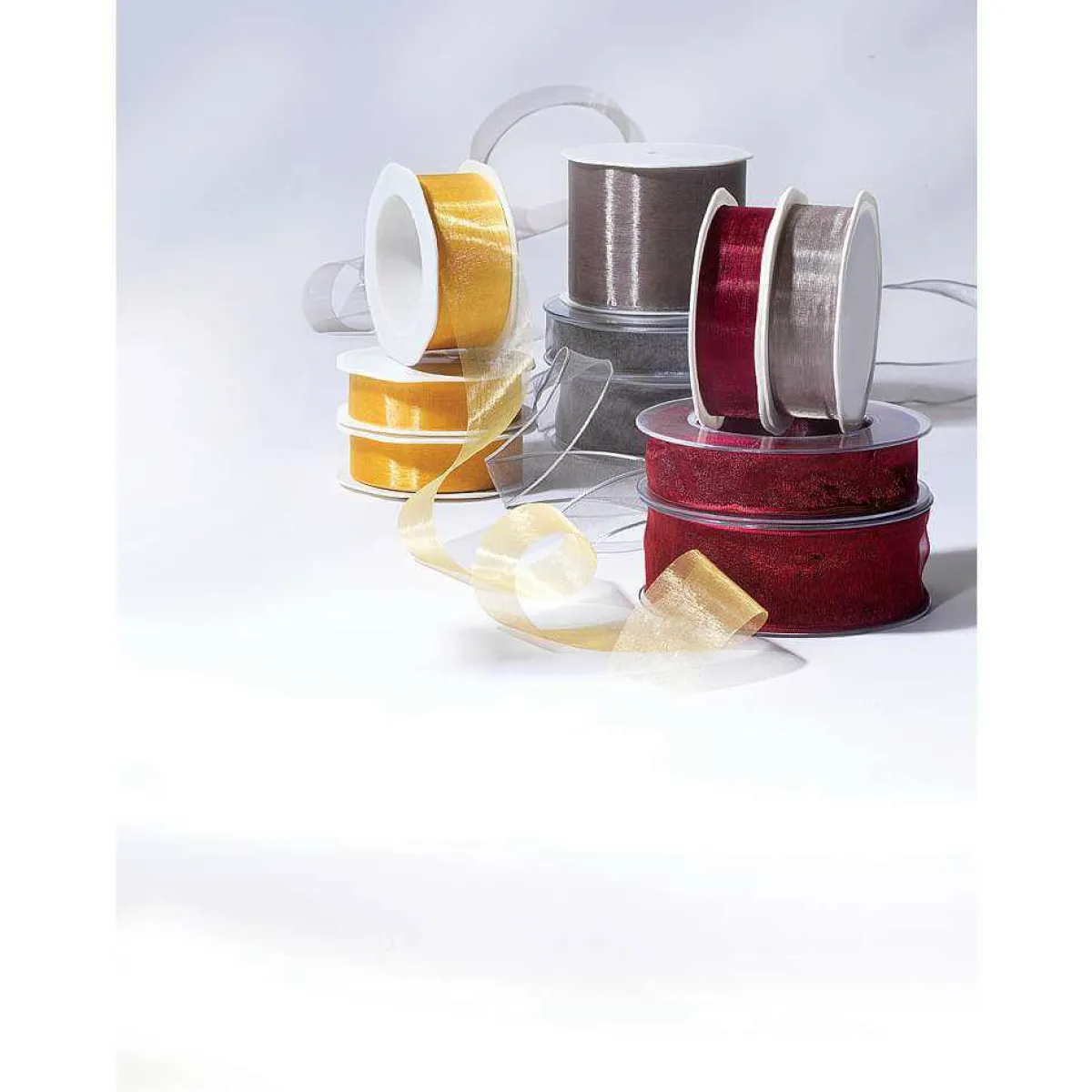 Cintas De Regalo>DecoWoerner Cinta De Chifón, Anchura De 70 Mm, Color Dorado oro