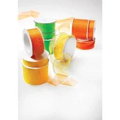 Cintas De Regalo>DecoWoerner Cinta De Chifón, Color , Anchura 38 Mm naranja