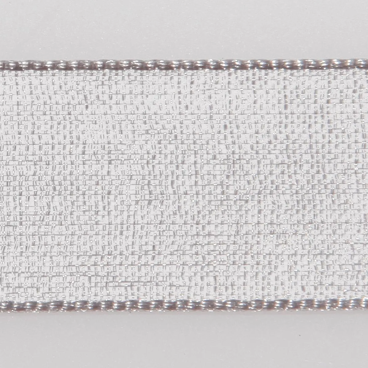 Cintas De Regalo>DecoWoerner Cinta De Gasa Con Orillo 6mm X 50m plata