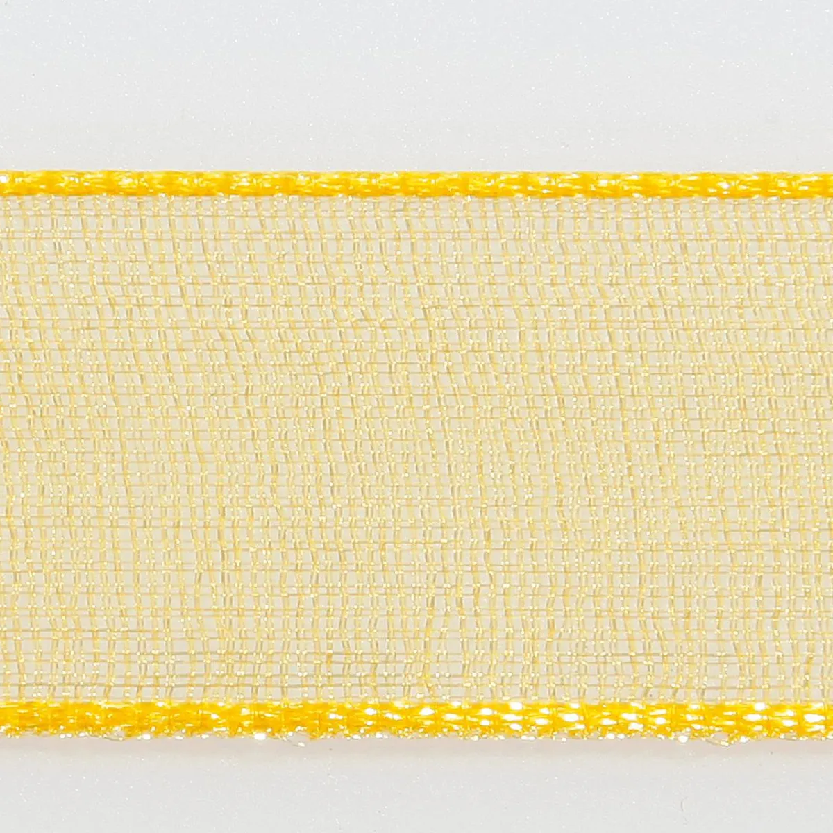 Cintas De Regalo>DecoWoerner Cinta De Gasa Con Orillo 15mm X 50m amarillo