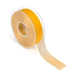 Cintas De Regalo>DecoWoerner Cinta De Gasa Con Orillo 25mm X 50m amarillo