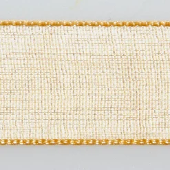 Cintas De Regalo>DecoWoerner Cinta De Gasa Con Orillo 25mm X 50m oro