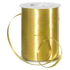Cintas De Regalo>DecoWoerner Cinta De Poliéster, Anchura 5 Mm, Color Dorado oro