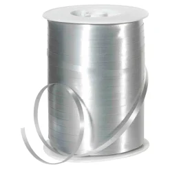 Cintas De Regalo>DecoWoerner Cinta De Poliéster, Anchura 5 Mm, Color plata