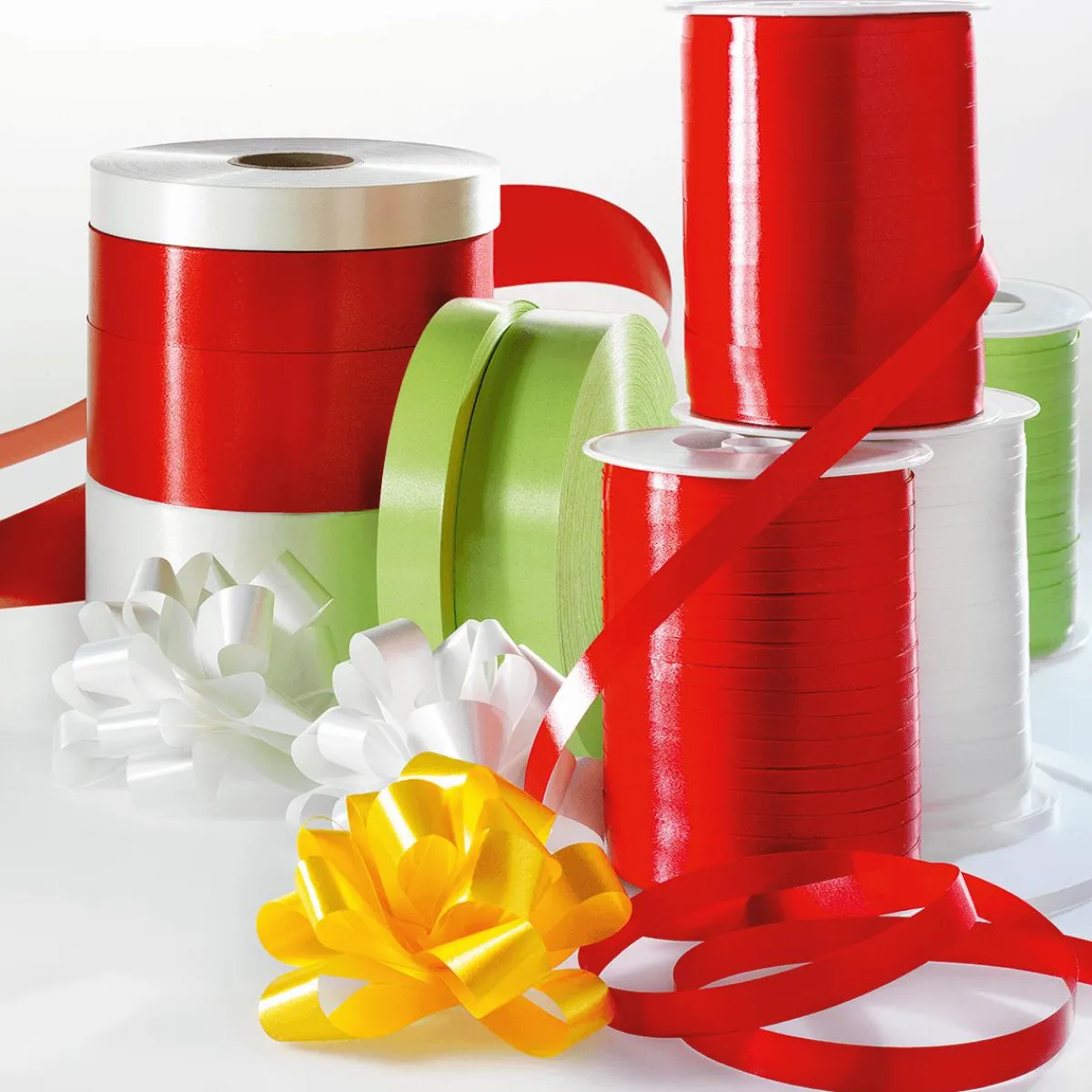 Cintas De Regalo>DecoWoerner Cinta De Poliéster, Anchura 5 Mm, Color Claro verde
