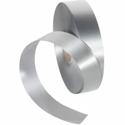 Cintas De Regalo>DecoWoerner Cinta De Poliéster, Anchura De 31 Mm, Color plata