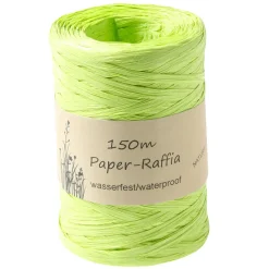 Cintas De Regalo|Go Green - Envoltorio Para Regalo Ecológico>DecoWoerner Cinta De Rafia Ecológica De Material Degradable 7 Mm 150 M Primavera verde