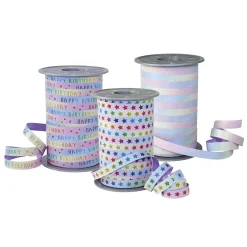 Cintas De Regalo>DecoWoerner Cinta De Rayas Color Rainbow Star, 10mm, 200 M multicolor
