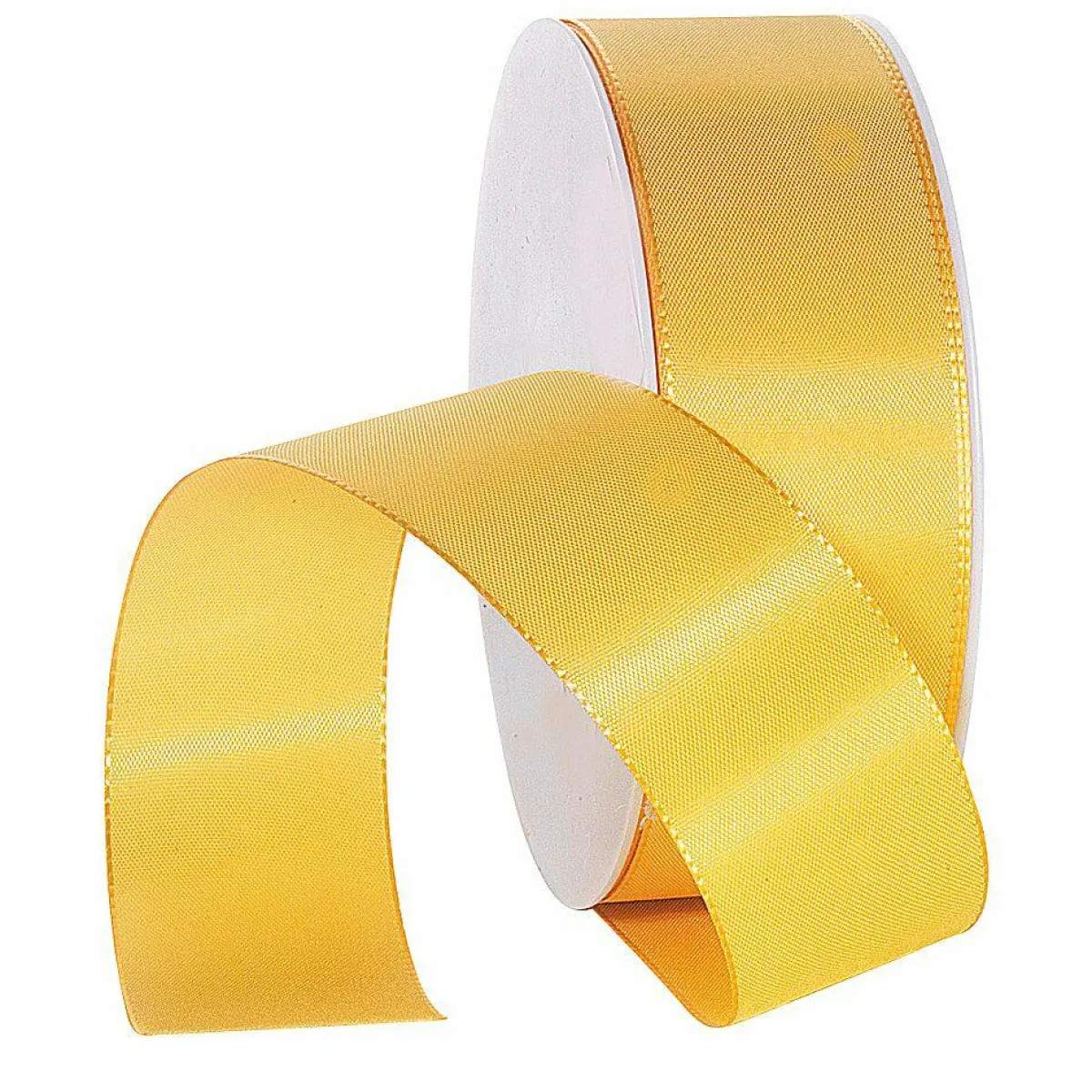 Cintas De Regalo>DecoWoerner Cinta De Tafetán Con Orillo 40 Mm, 50 M, Amarilla amarillo