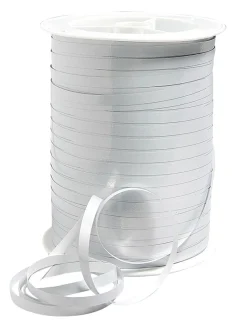 Cintas De Regalo>DecoWoerner Cinta Metalizada Brillante, Anchura 5 Mm, Color blanco