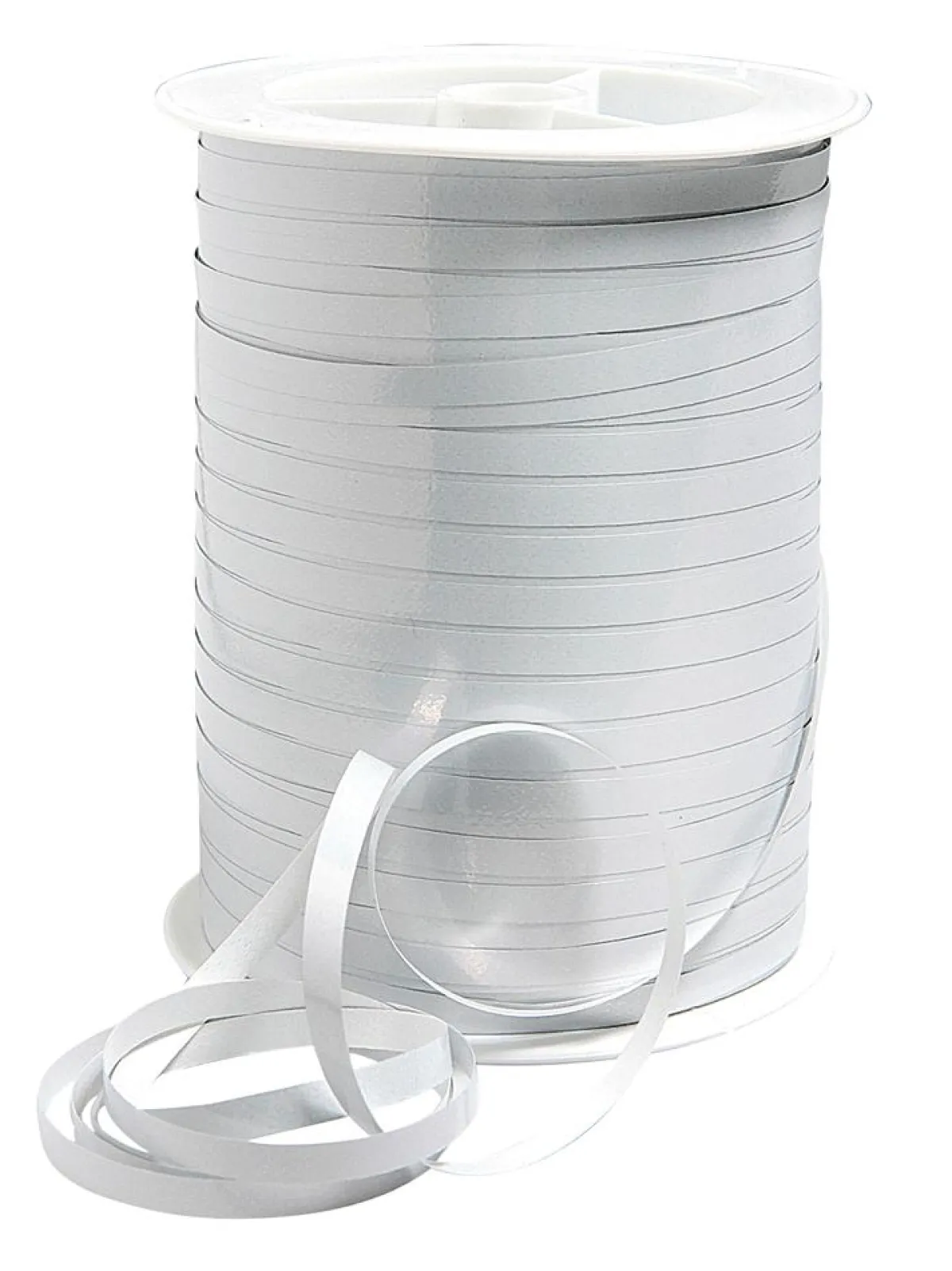 Cintas De Regalo>DecoWoerner Cinta Metalizada Brillante, Anchura 5 Mm, Color blanco