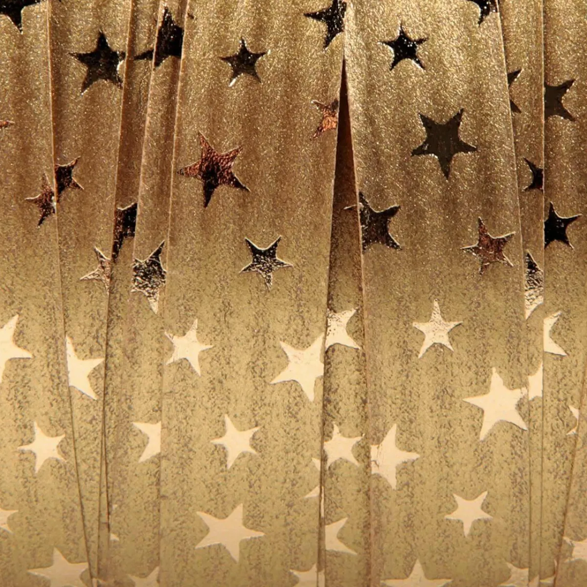 Cintas De Regalo>DecoWoerner Cinta Rizada De Poliéster "Estrellas", 10 Mm, 100 M, oro