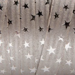 Cintas De Regalo>DecoWoerner Cinta Rizada De Poliéster "Estrellas", 10 Mm, 100 M, plata