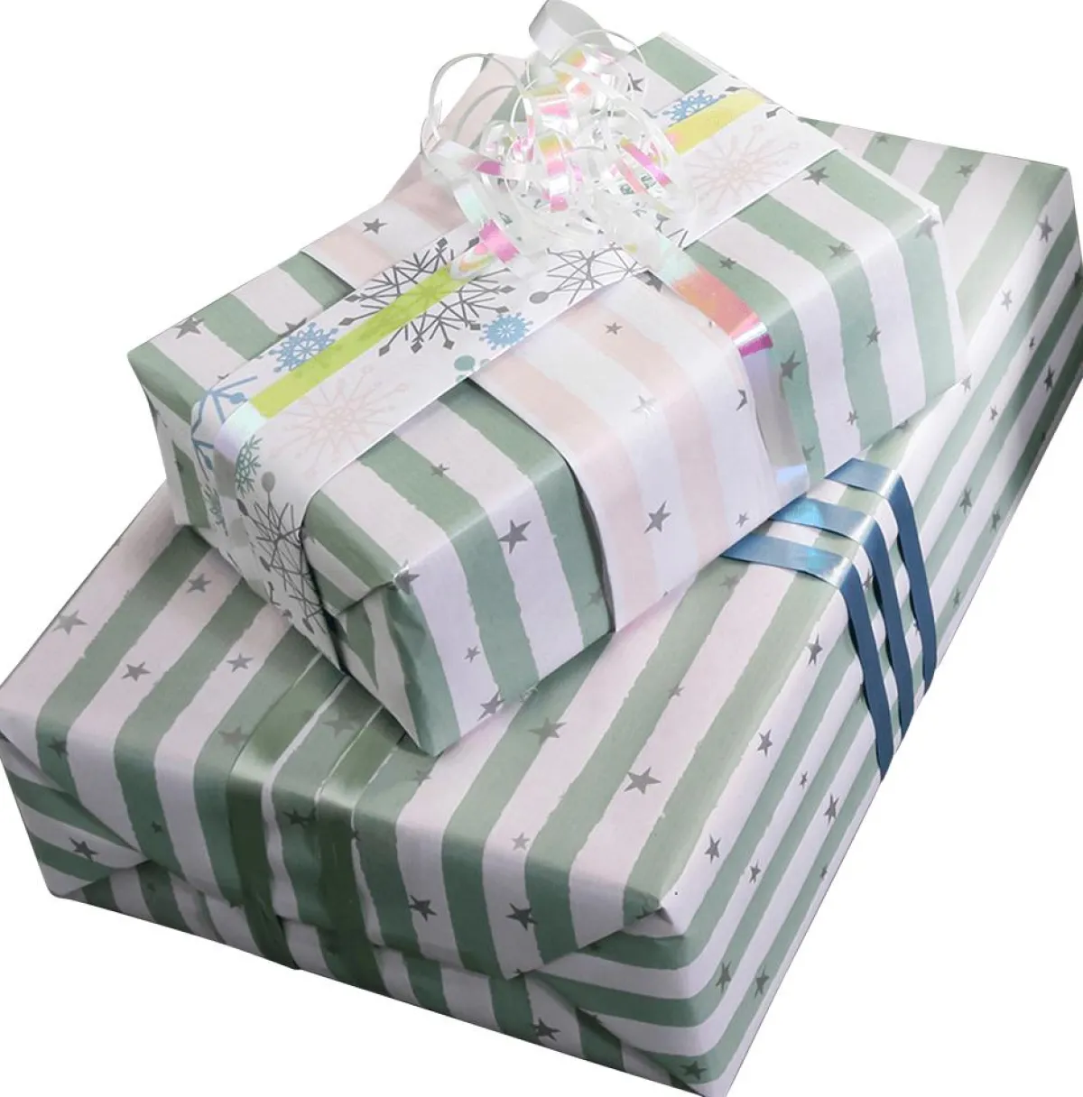 Cintas De Regalo>DecoWoerner Cinta Rizada Iridiscente 10 Mm 200 M blanco