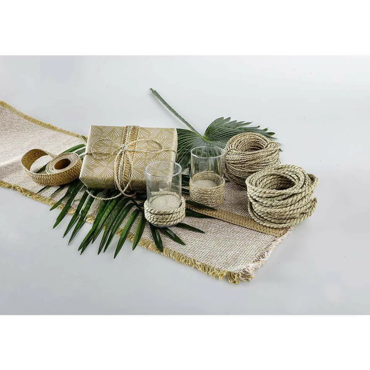 Cintas De Regalo>DecoWoerner Cinturón Seegras 3 Mm 50 M Beige