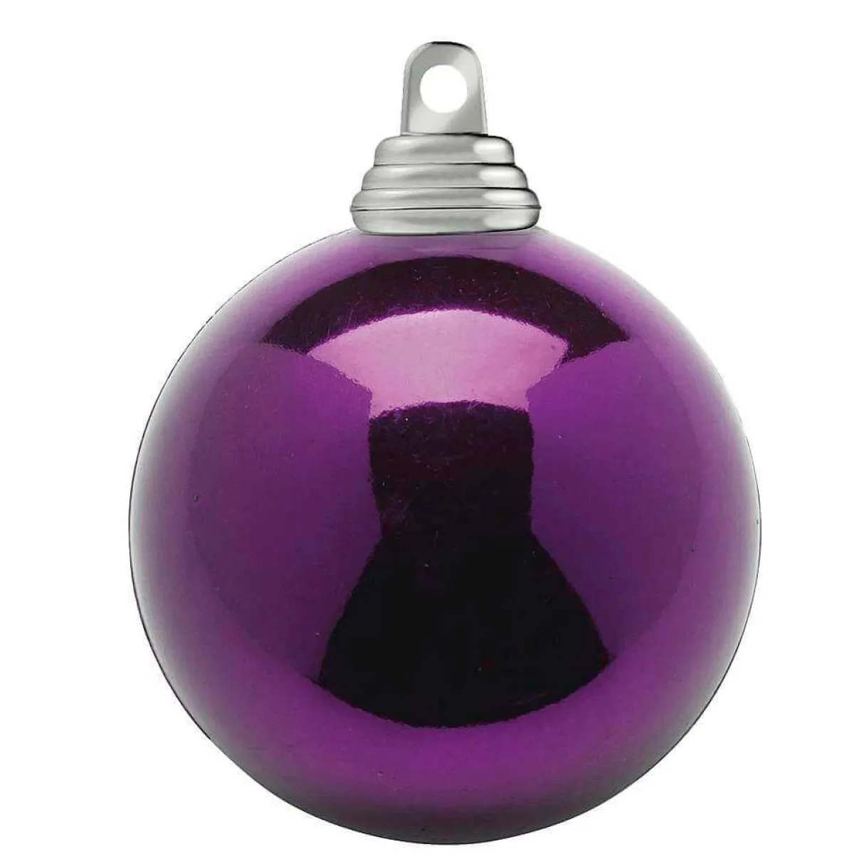 Bolas De Navidad>DecoWoerner Ciruela, Bolas De Navidad Brillantes De Plástico Ignífugo, 6 Cm Ø - 24 Uds. violeta