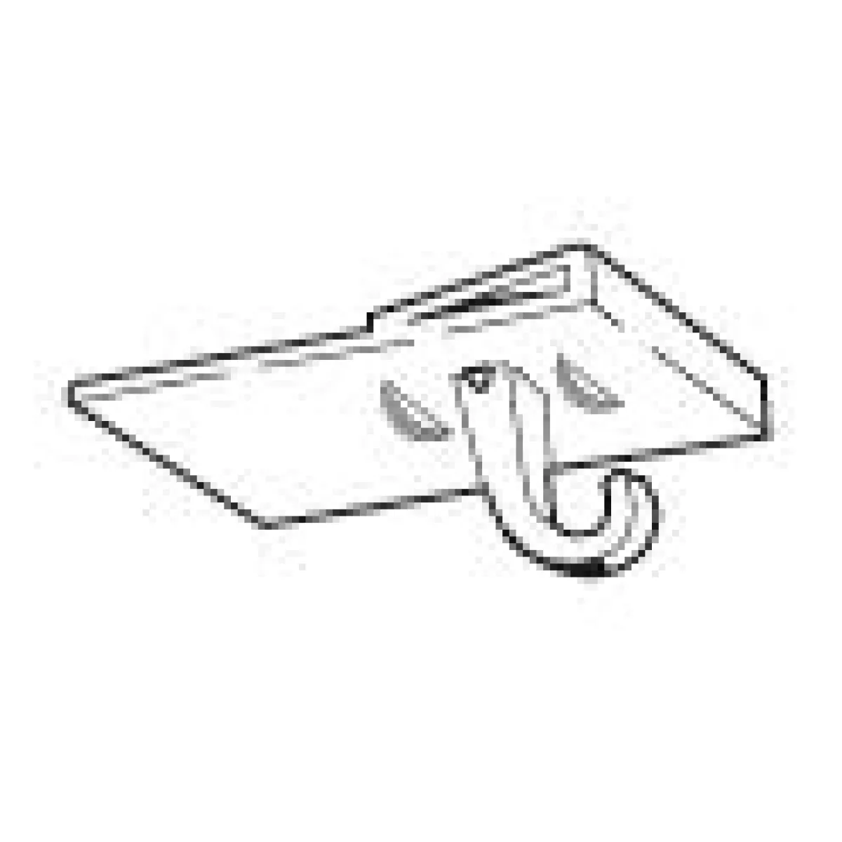 Ayudas Y Herramientas De Decoración>DecoWoerner Clip Colgante Con Gancho, 10 Piezas blanco