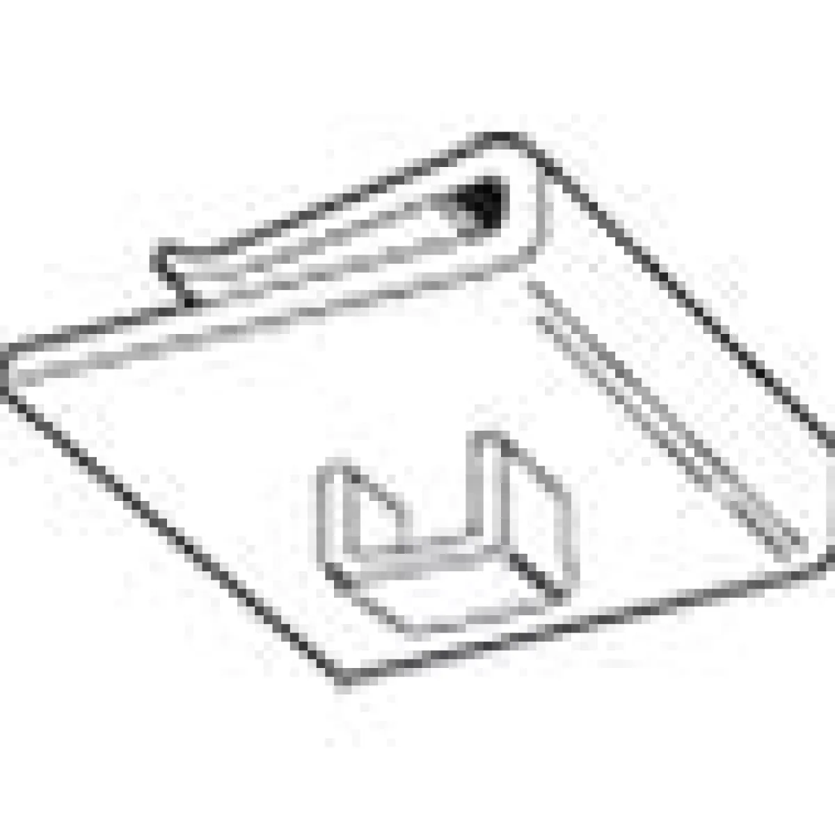 Ayudas Y Herramientas De Decoración>DecoWoerner Clip Colgante Con Ojal, 10 Piezas blanco
