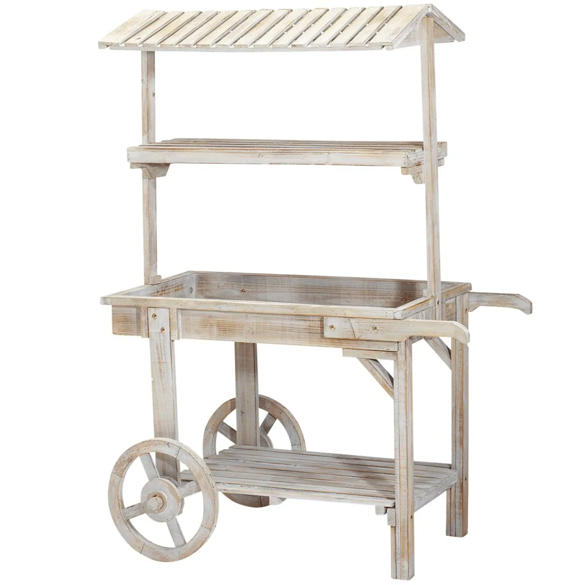 Decoración Temática>DecoWoerner Coche Vintage Altura 130 Cm blanco