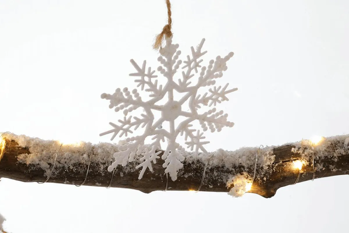 Figuras De Navidad>DecoWoerner Colgador De Madera Iluminado Para árboles, 100 Cm De Largo Madera natural