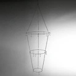Ayudas Y Herramientas De Decoración>DecoWoerner Colgador De Metal Decorativo, 148 Cm De Largo negro
