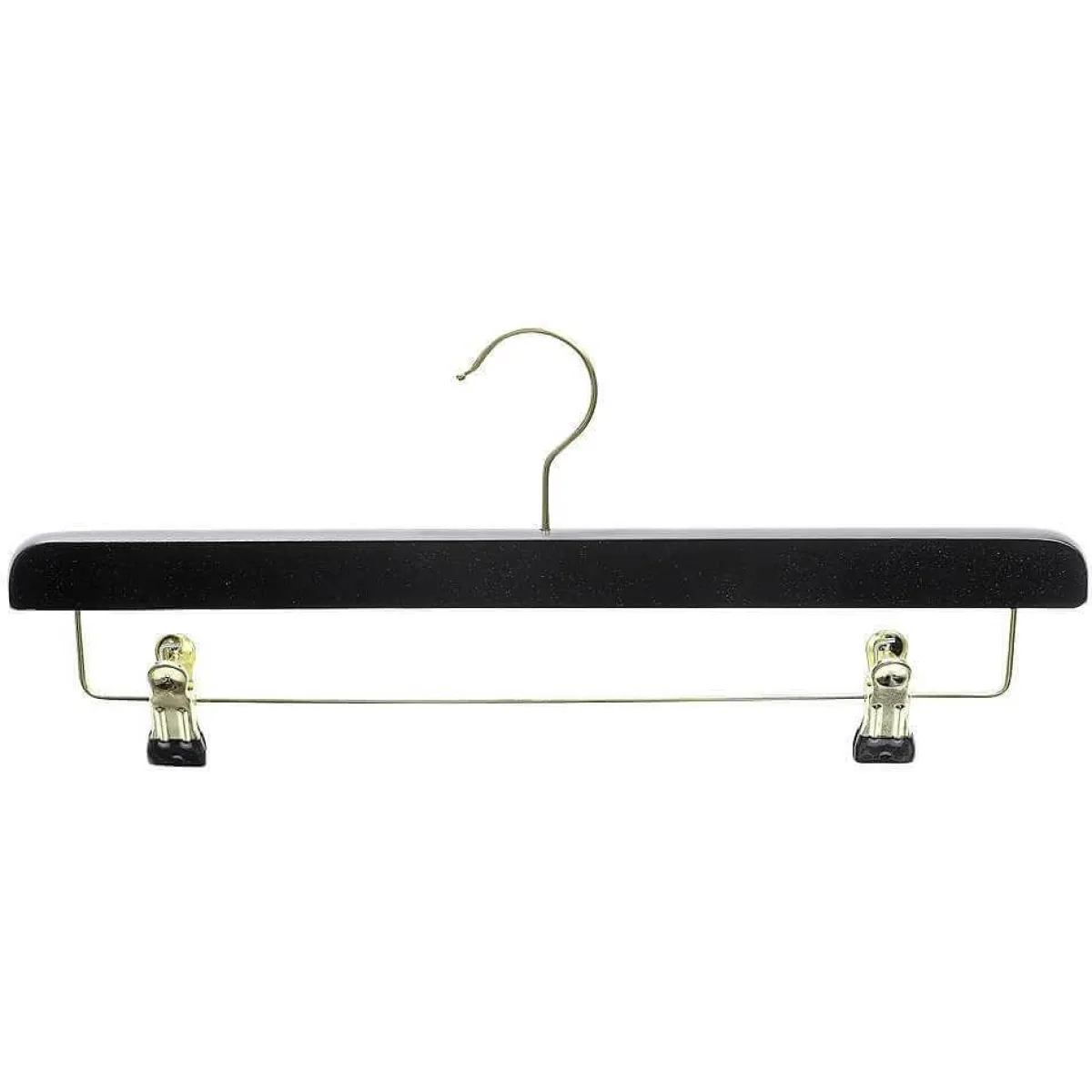 Perchas>DecoWoerner Colgador De Pinzas De Madera, /latón, 40 Cm negro