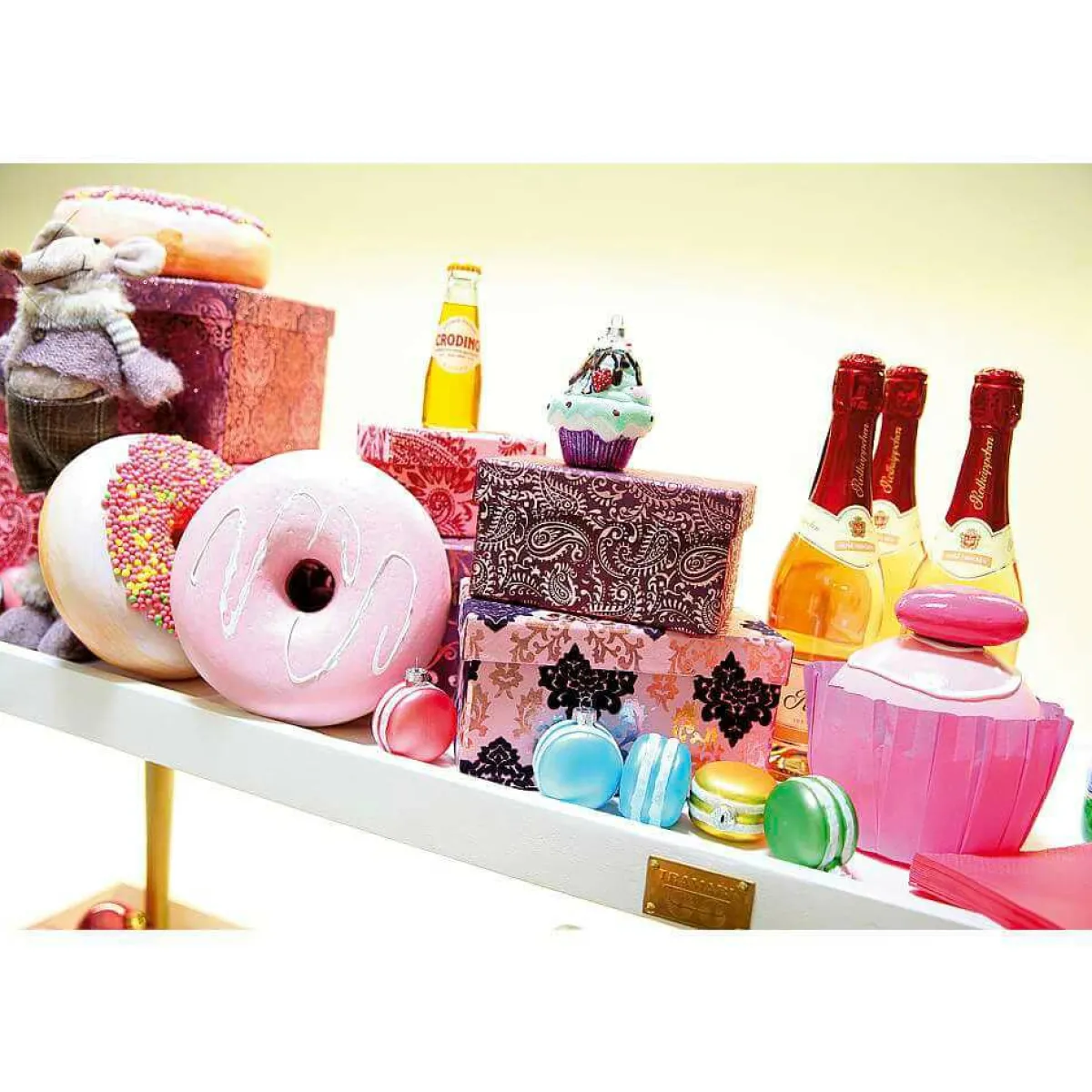 Bolas De Navidad>DecoWoerner Colgador Del árbol De Navidad Macarones, 4 Piezas multicolor