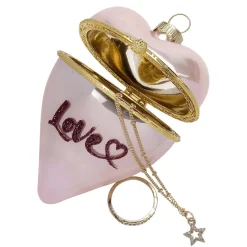 Decoración Temática|Bolas De Navidad>DecoWoerner Colgante Bola De Navidad Corazón 10 Cm rosa