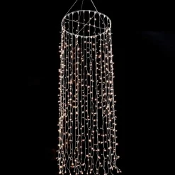 Luces De Navidad>DecoWoerner Colgante De Cadenas De Luces LED 24V Para Interiores, 720 LED, 300 X 100 Cm transparente