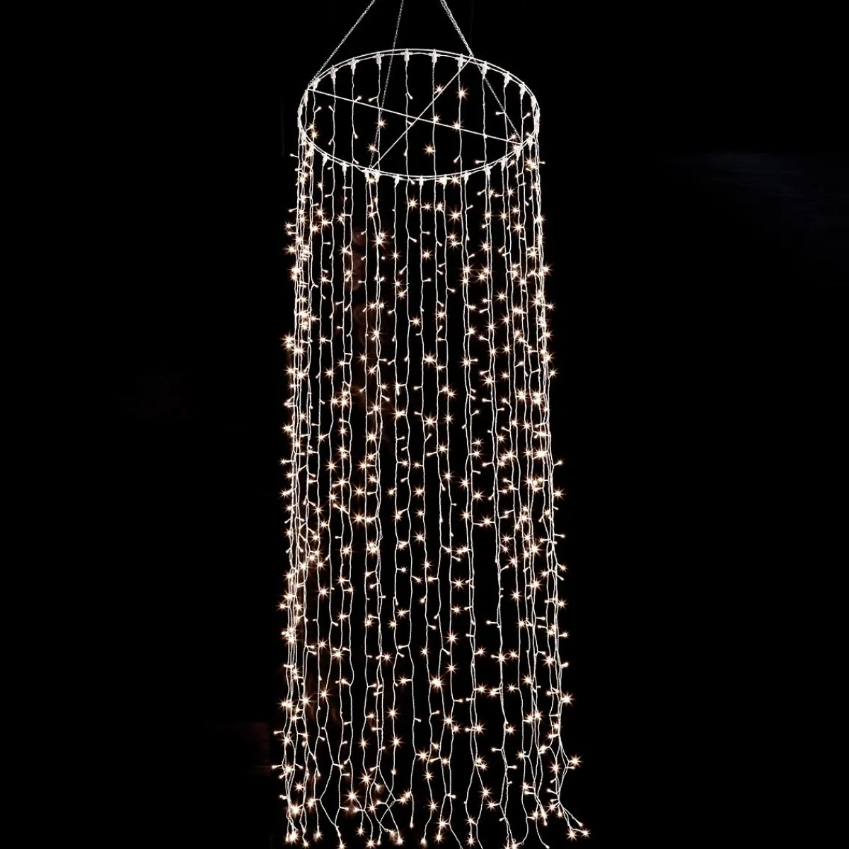 Luces De Navidad>DecoWoerner Colgante De Cadenas De Luces LED 24V Para Interiores, 720 LED, 300 X 100 Cm transparente