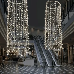 Luces De Navidad>DecoWoerner Colgante De Cadenas De Luces LED 24V Para Interiores, 720 LED, 300 X 100 Cm transparente