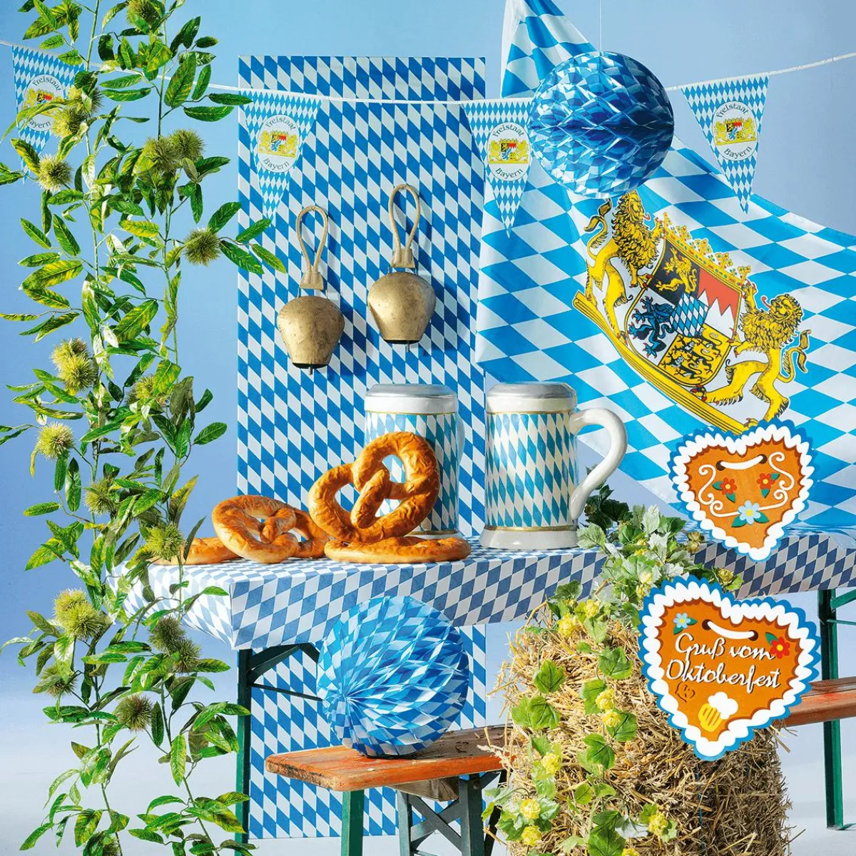 Decoración Temática|Decoración De Otoño>DecoWoerner Colgante De Corazón De Cartón "Oktoberfest" Ø 30 Cm multicolor