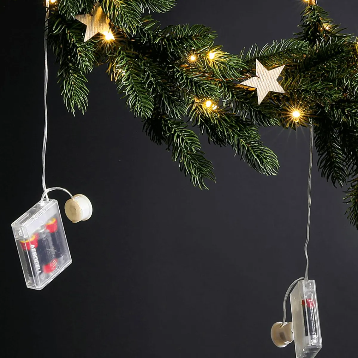 Figuras De Navidad|Luces De Navidad>DecoWoerner Colgante De Estrella De Luz LED Ø 38 Cm verde