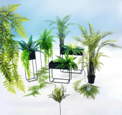 Plantas Verdes|Plantas Colgantes>DecoWoerner Colgante De Plantas Artificiales Helecho Hembra, 119 Cm verde
