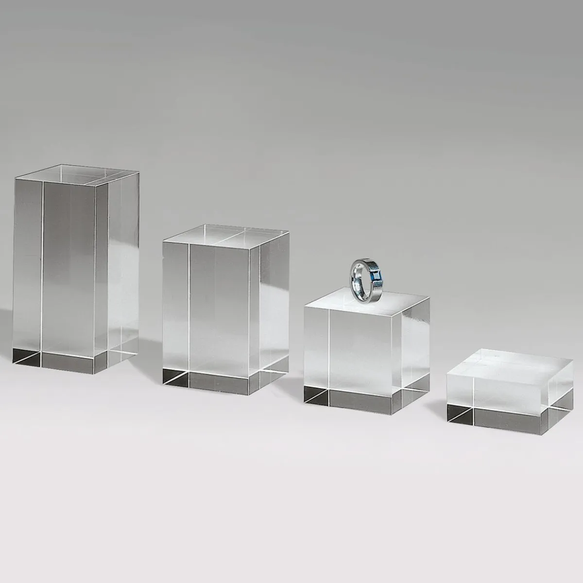 Expositores Para Tiendas>DecoWoerner Columnas De Material Acrílico, Altura 7,5 Cm transparente