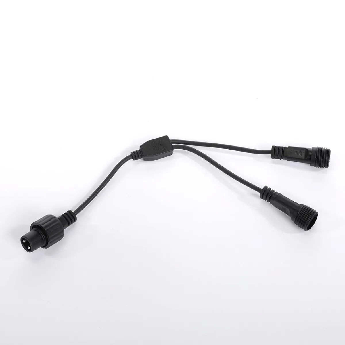 Luz Decorativa|Luces De Navidad>DecoWoerner Conector En Y Para Luces De Hadas Negro 25 Cm
